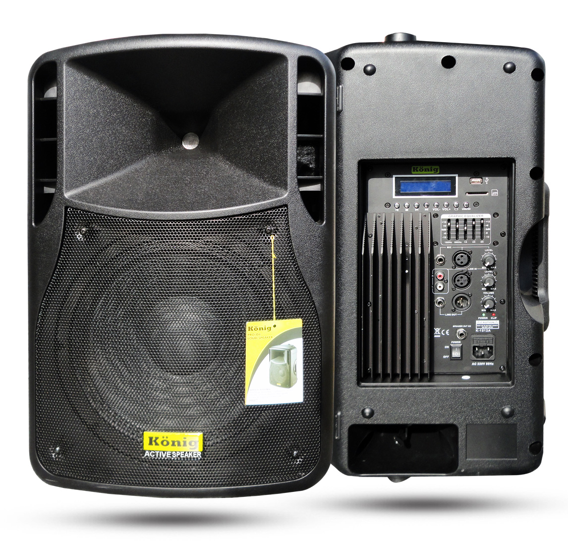 König K-1515A 15 inc Aktif Hoparlör