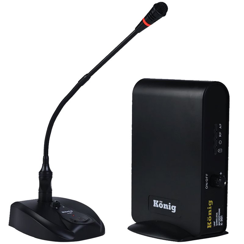 König K-301 Masa UHF Kanal Kürsü Kablosuz Mikrofon