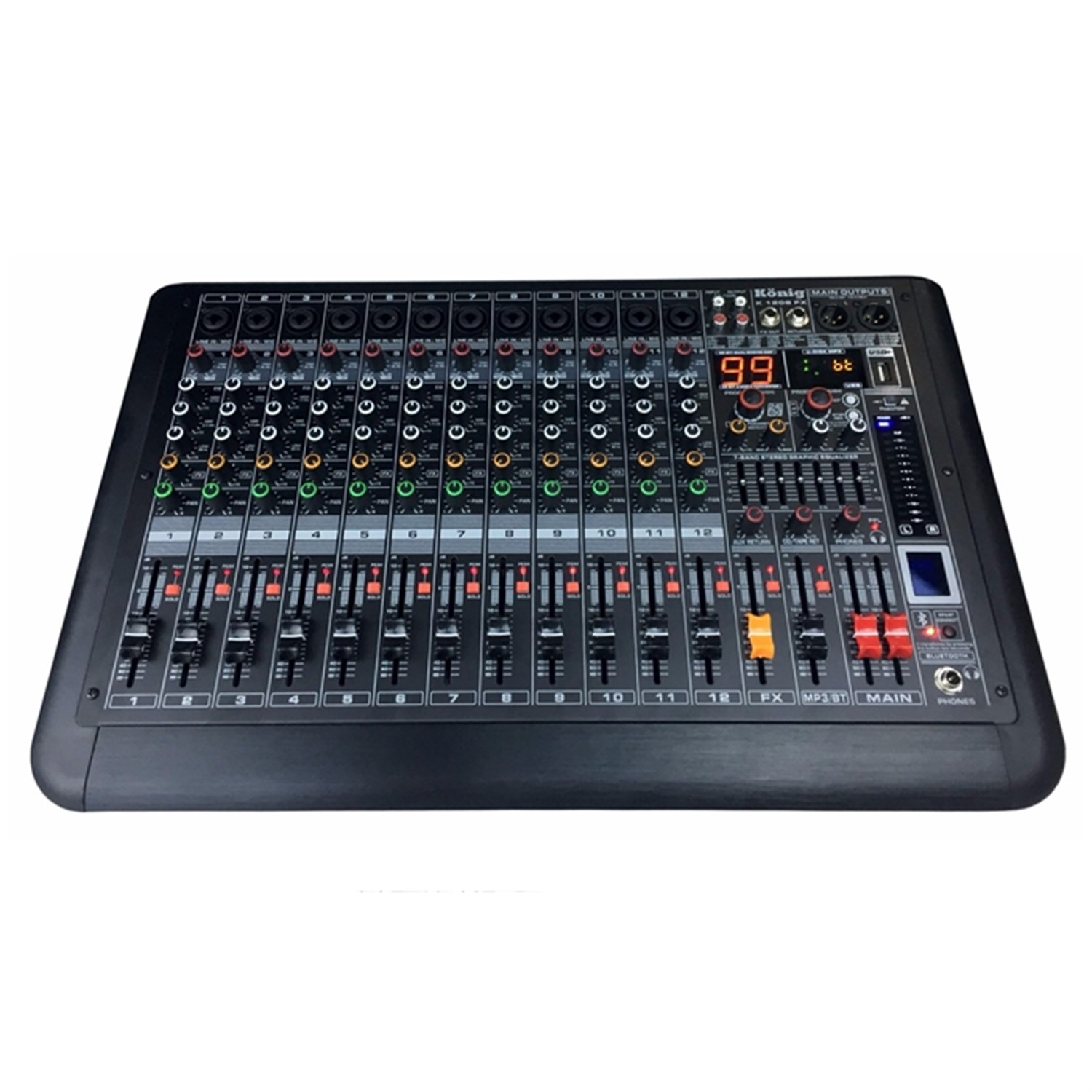 König K-1208 FX 12 Kanal Deck Mikser