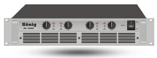 König AL-1600 Power Amfi 4x300 Watt 