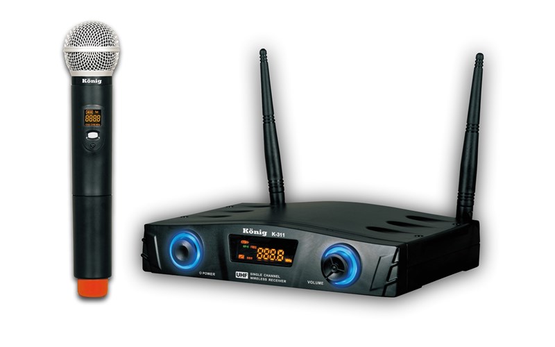 König K-311 EL Tek Kanal UHF Telsiz Mikrofon