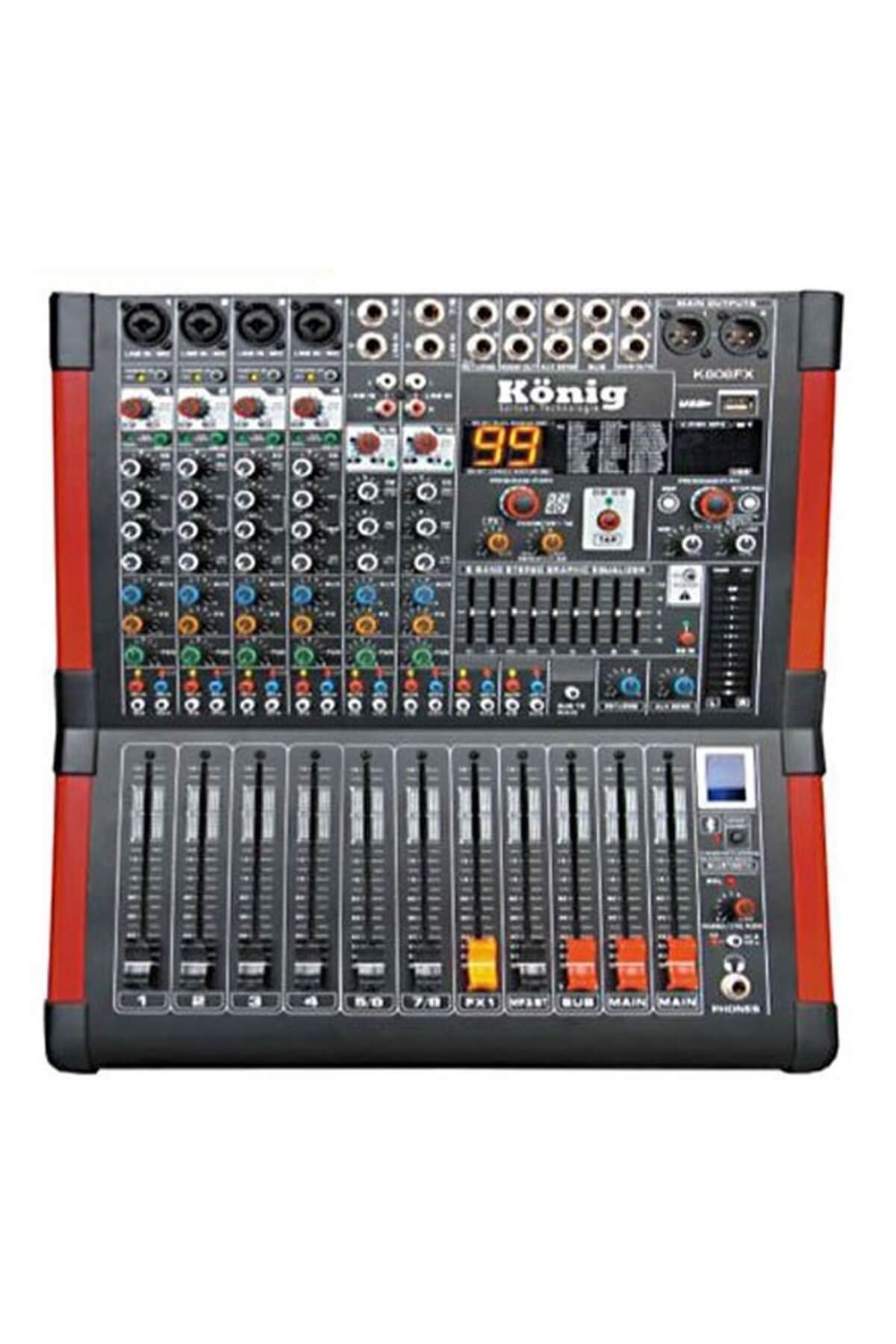 König K-808 FX 8 Kanal Deck Mikser
