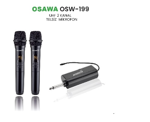 OSW–199 UHF TELSİZ MKROFON UHF 2 KANAL TELSİZ MİKROFON 